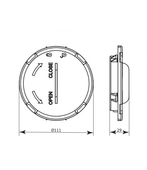 Krytka distribučného boxu Ø 90mm