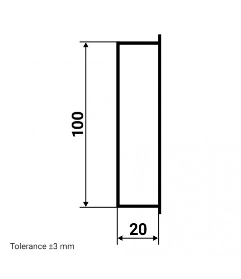 Kovová záslepka pre vzduchovody Ø 100 mm