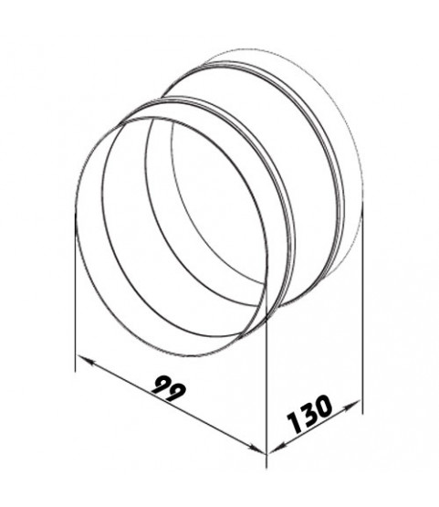 Pružné pripojenie Ø 100 mm